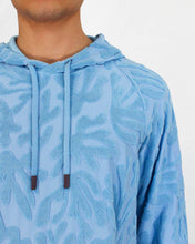 Load image into Gallery viewer, HOWARD CORAL TOWEL HOODIE IN SKY
